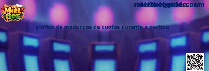 Gráfico de mudanças de cuotas durante a partida